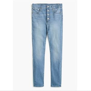 J. Crew high-rise skinny jean in Surf Blue wash